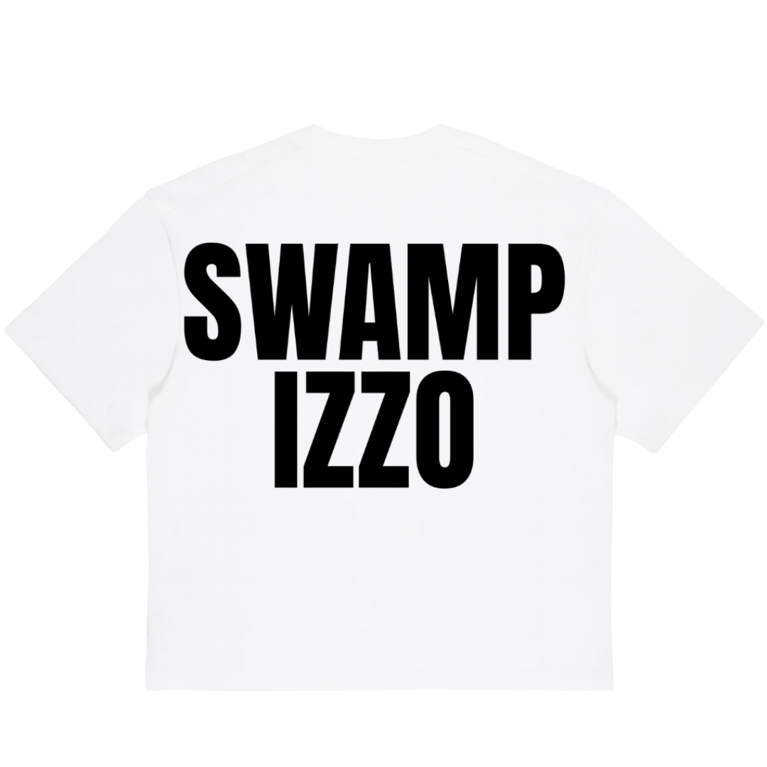 Oversized Swamp Izzo Tee (White)